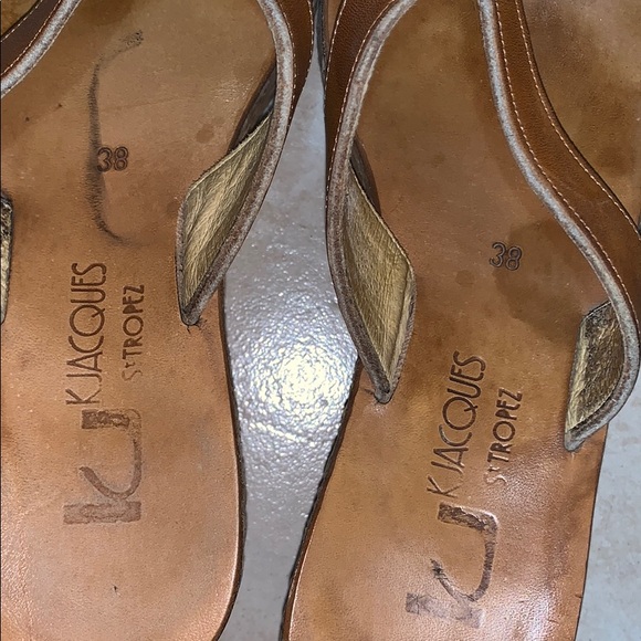 k jacques st tropez wedges size 38 - Picture 4 of 4